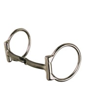 Diamond R Bit D-Ring Sweet Iron Mouth Snaffle 5 Silver DR060