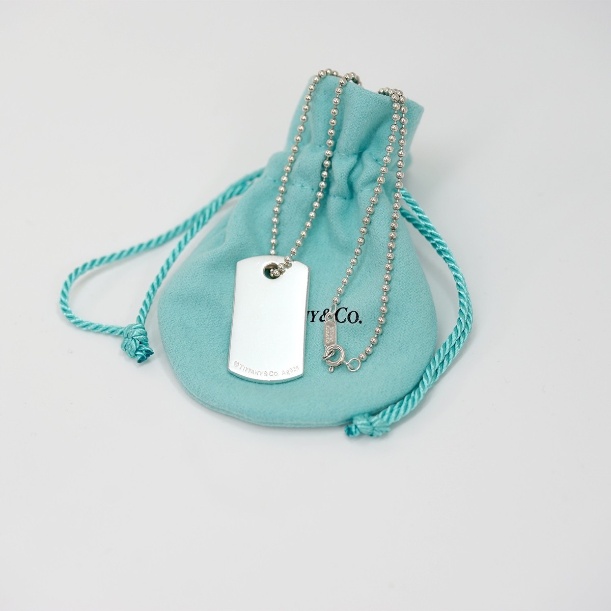 Tiffany SS MAKERS ID TAG PDT 24IN ネックレス Tiffany 1837®:Makers I.D. Tag Pendant in Sterling Silver, 24