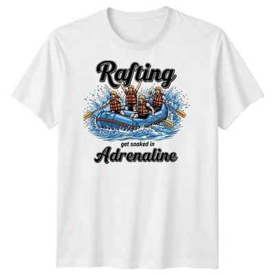 Rafting Get Soaked In Adrenaline Wildwasser Rafting Sport Herren T-Shirt