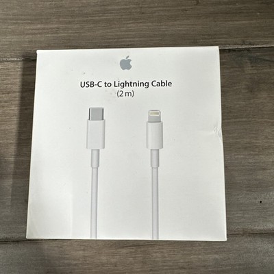 Apple MKQ42AMA Lightning to 2m USB-C Cable Unused cable Open box