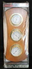 Vintage NEW Sunbeam Weather Station Thermometer Hygrometer Barometer Made In USA