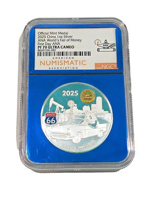 2025 China Show Panda 1oz Silver ANA World's Fair of Money