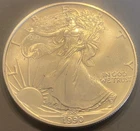 1990 American Silver Eagle Coin 1 oz