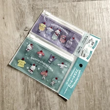 Sanrio x Daiso Flat Pouch Sanrio Friends in Ice Cream Cups Set of 2