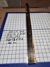 Black and White Ebony Wood turning blank 2 1/8" x 1 3/8" x 35 1/2 " EBW292