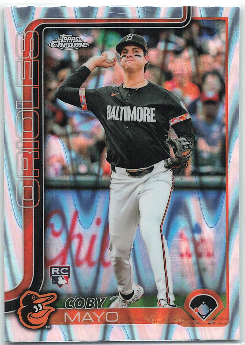 2025 Topps Chrome - Coby Mayo #120 RayWave Refractor (RC)