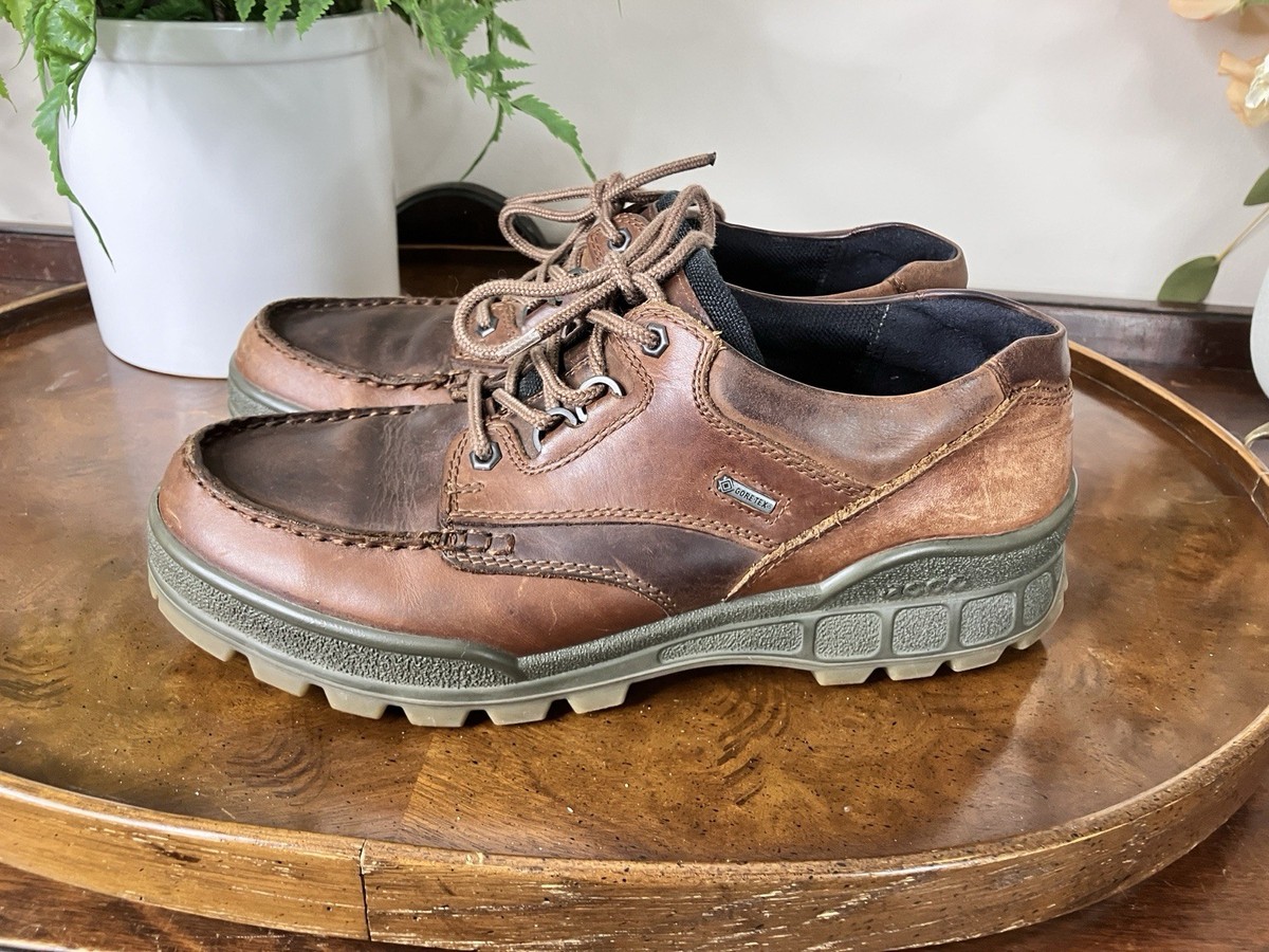 ECCO Track GORE-TEX Waterproof Leather Hiking Shoes Brown  display picture 2