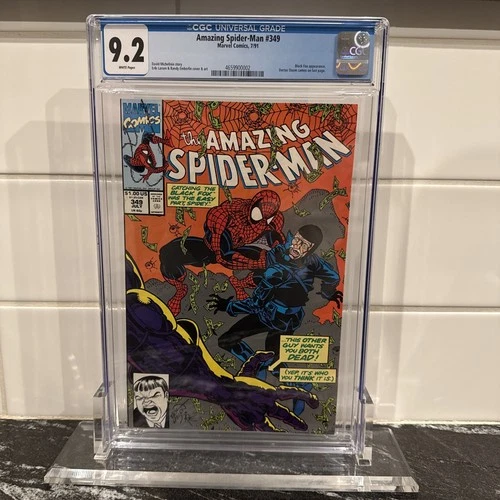 Amazing Spider-Man #349 CGC 9.2 Black Fox Dr Doom Michelinie Larsen Emberlin