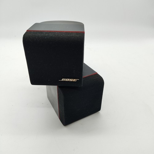 Pair Of Black Wall Mount Brackets For Bose Lifestyle Double Cube Speakers - Universal Style