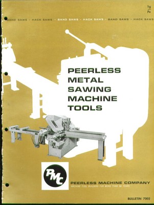 Peerless Metal Sawing Machine Tool Catalog 1964 | eBay