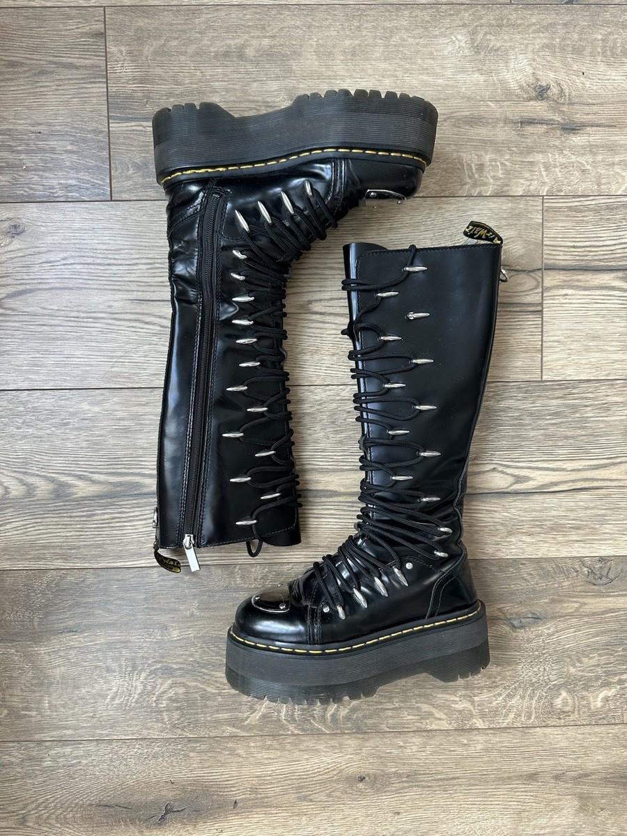 Dr. Martens Women's 1B60 MAX LTT Knee High Quad Platform Boots