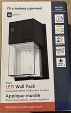 7" Mini LED Wall Pack Outdoor Light Fixture, 3-Way Selectable CCT 3000K/4000K