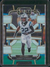 2023 Panini Select #15 Jammie Robinson Black and Green Prizms Die Cuts