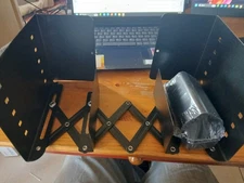 Adjustable Book Ends ,Heavy Books Metal Expandable Accordion Style Black  8"x 6"