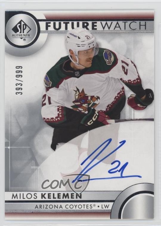 2023-24 SP Authentic Auto Future Watch 393/999 Milos Kelemen #119 Rookie