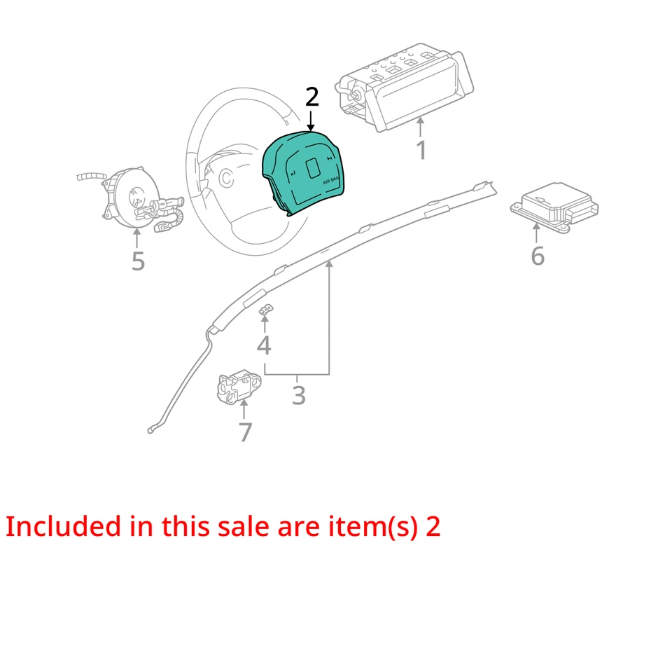 Air Bag Driver Wheel Fits 06-07 VUE 104829333 Foto 3 de 4