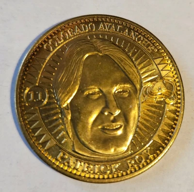 1997-98 Pinnacle Mint Patrick Roy Bronze Coin #11 - Image 1 of 2
