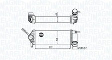Intercooler, échangeur MAGNETI MARELLI 351319205510 compatible MERCEDES CITAN