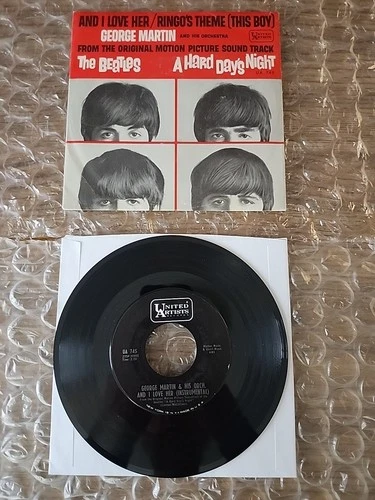 The Beatles RARE George Martin original " And i Love Her" 1964 7" ex cond USA !!