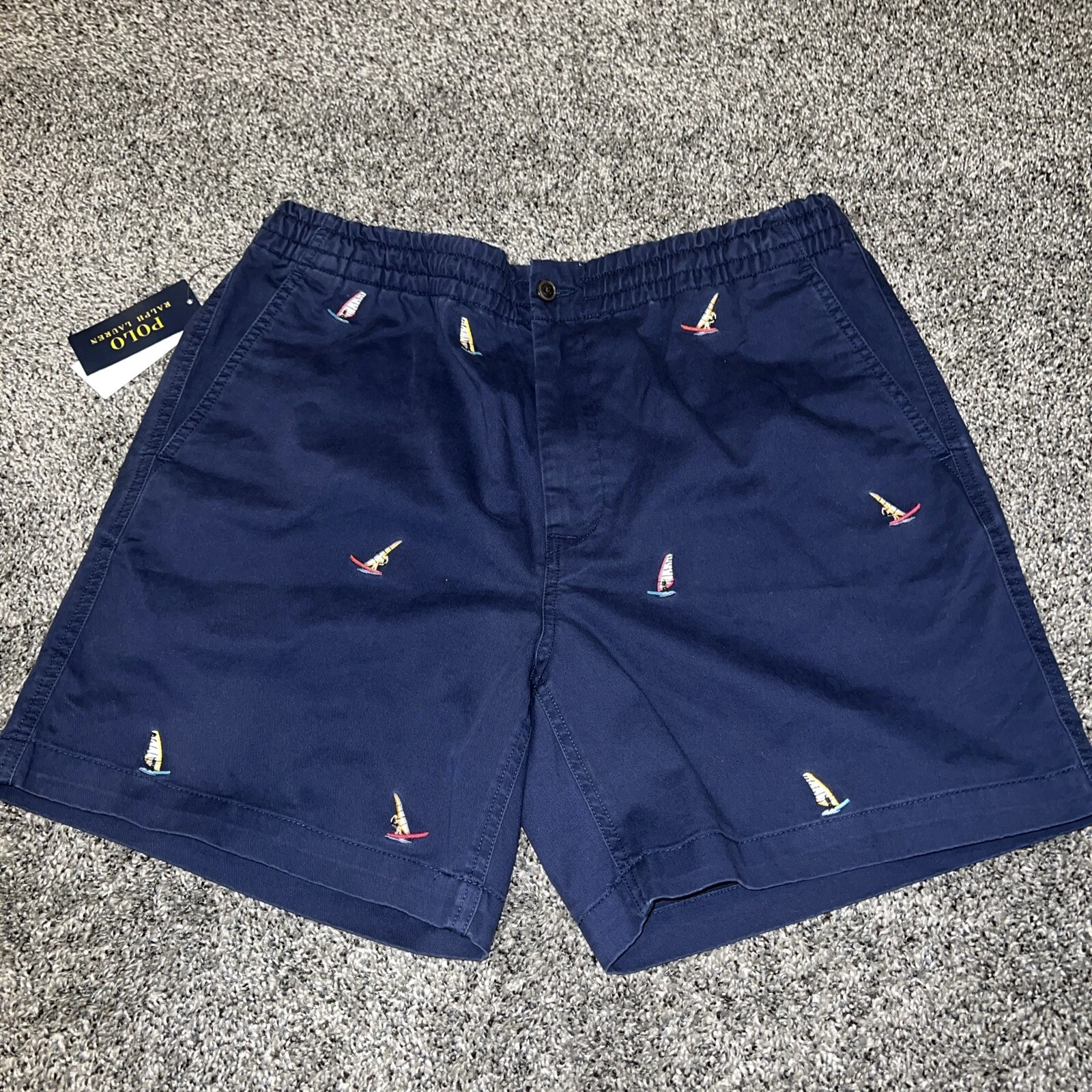 Polo Ralph Lauren Wind sailing Shorts Stretch Classic Fit Mens Sz L Blue $115