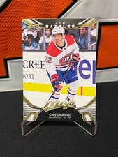Cole Caufield # Canadiens # 2022-23 Upper Deck MVP Hockey GOLD ICE BATTLES #85