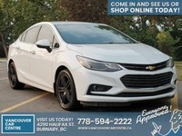 2018 Chevrolet Cruze Premier $149B/W /w Backup Camera, Remote Starter. DRIVE HOME TODAY! QUICK & EAS
