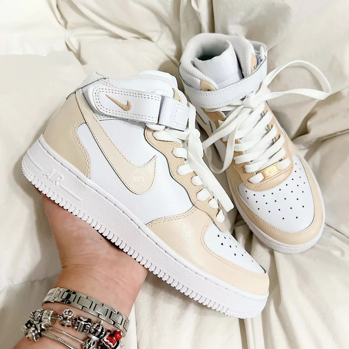 Light Baby Blue Custom Air Force 1 Low/Mid/High Sneakers Low / 4.5 Y / 6 W