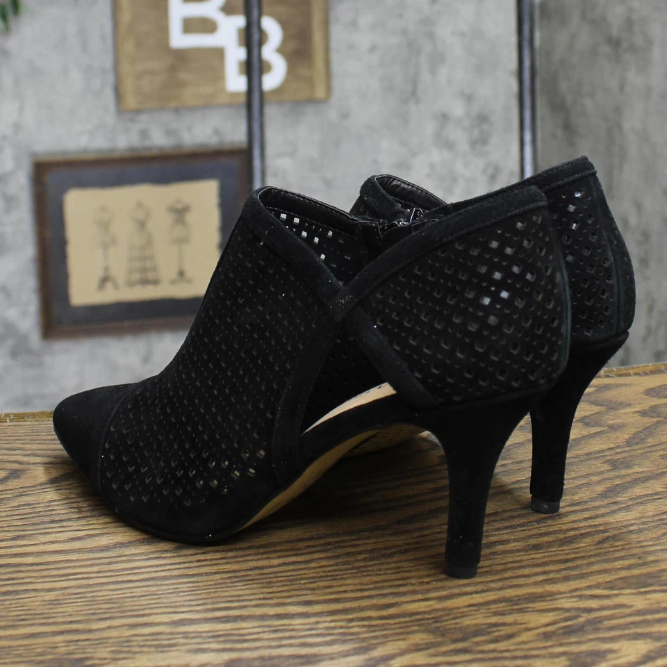 Bella Vita Womens Suede Tiana Pump Heeled Shoes TIANA Black 10WW - Image 2 of 4