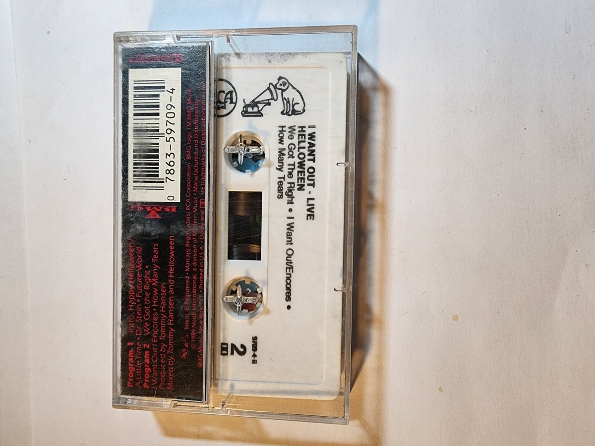Helloween - I Want Out Live Cassette Tape 1989 RCA VG+/EX CS10 | eBay