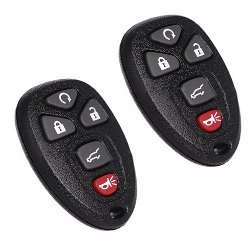 2* 5-Button Keyless Entry Remote Car Key Kit For Chevrolet For GMC For Cadillac