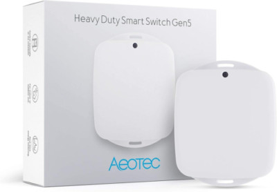 Aeotec Heavy Duty Smart Switch, Z-Wave Plus Home Security ON/OFF Small, White