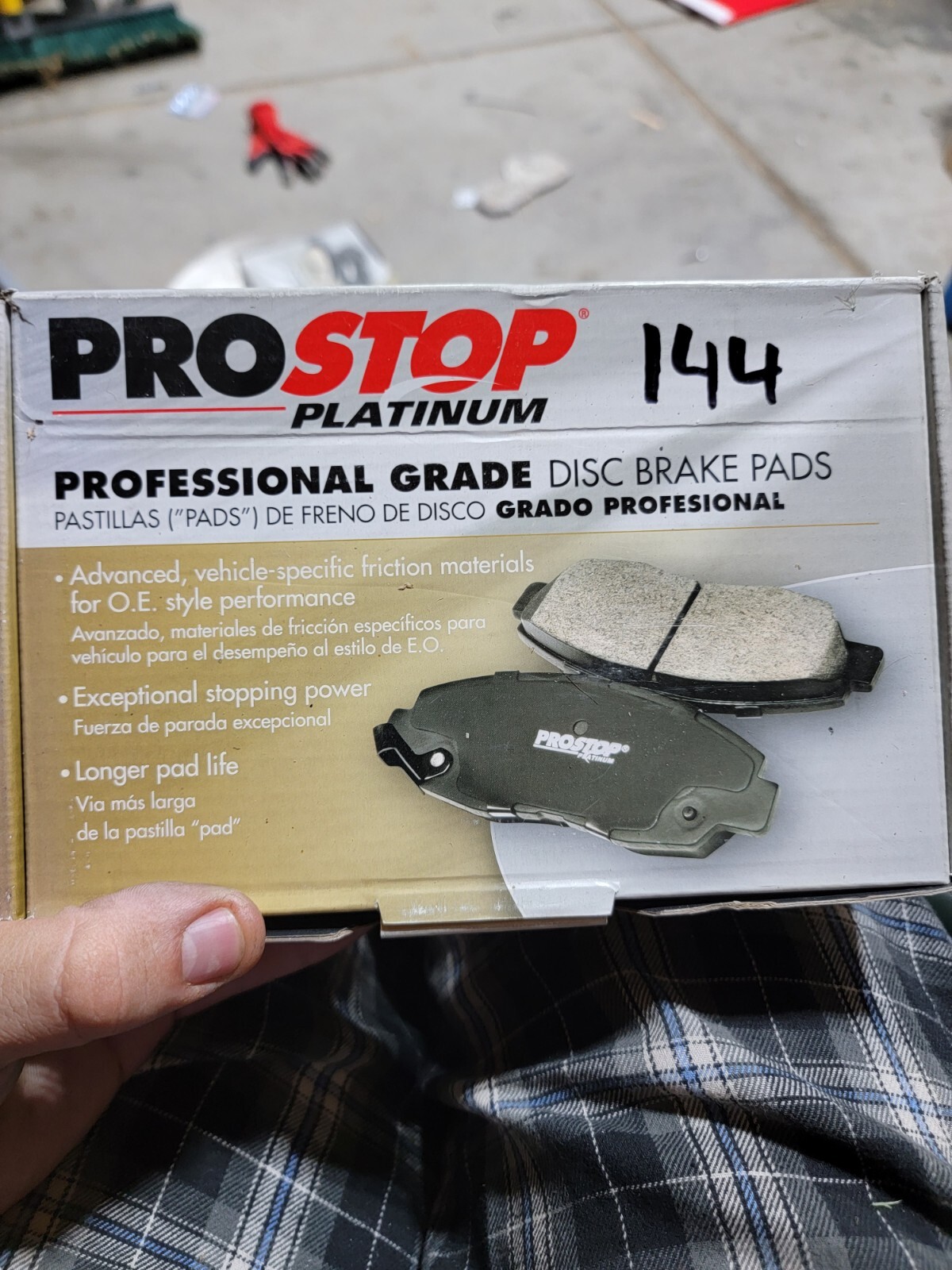 Disc Brake Pad SetProStop Disc Brake Pad Front PEP BOYS fits 0611