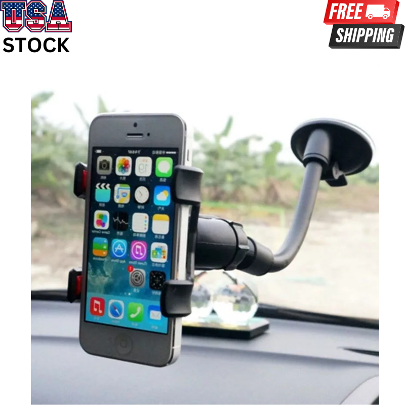 360° Car Windshield Mount Cradle Holder Stand For Mobile Cell Phone GPS iPhone X