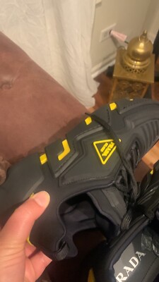 Prada Sneakers Yellow Size 5.5 Men 8.5 Women. New!  Boutique Item