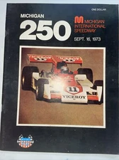 Michigan international Speedway Michigan 250 vintage 1973 magazine 