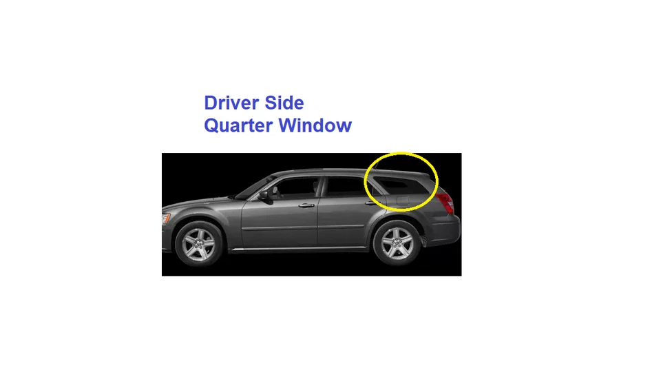 Fits 2005-2008 Dodge Magnum 4Door Driver Side Left Quarter Glass Window Foto 3 de 3