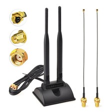 2.4GHz 5GHz Dual Band WiFi Antenna RP-SMA U.FL Cable for Security IP Camera