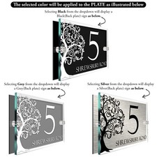 House Number Plaques Door Number Signs Personalised Name Plate Custom Street