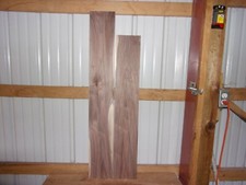 2 PC WALNUT LUMBER WOOD KILN DRIED BOARDS LOT 86T 7/8" THICK END MATCHED