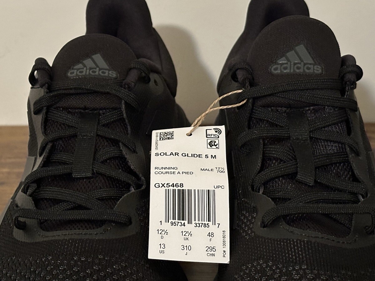 ADIDAS SOLAR GLIDE 5 M BLACK RUNNING SHOES BOOST SNEAKERS GX5468