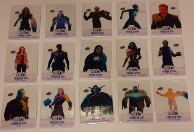 2023 Marvel What If? Frozen in Time clear plexi 15-card set Black Widow