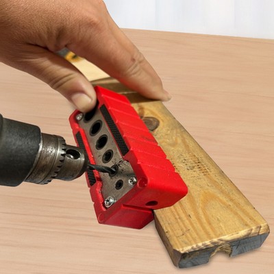 Woodworking Pocket Punch Locator Self-Centering Vertical Drilling Guide (2-12)