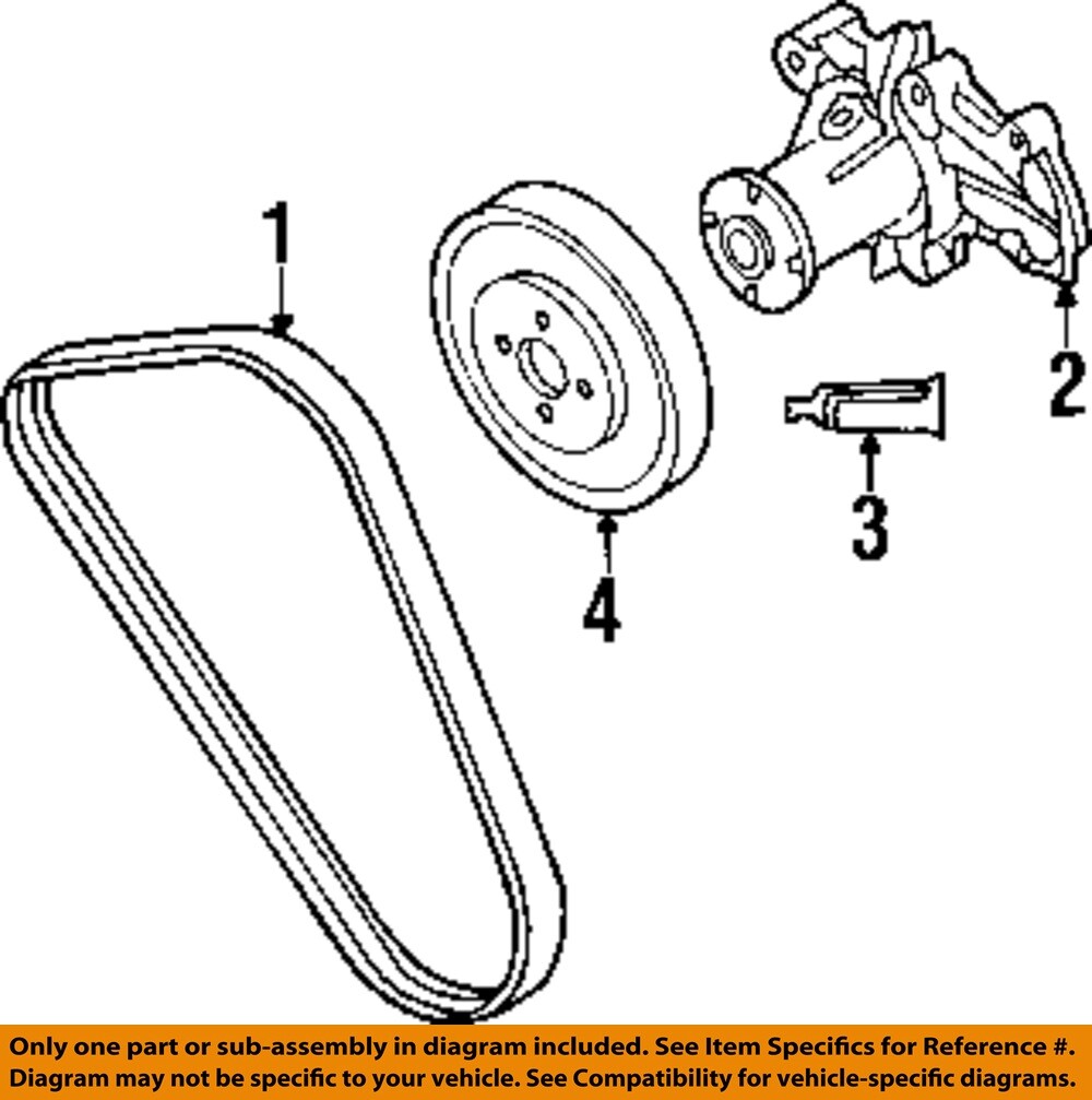 MITSUBISHI OEM 97-02 Mirage 1.5L-L4-Serpentine Belt MD338513 | eBay 