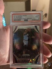 2019-20 Panini Prizm Fireworks Fast Break #28 Ja Morant RC Rookie PSA 9 MINT