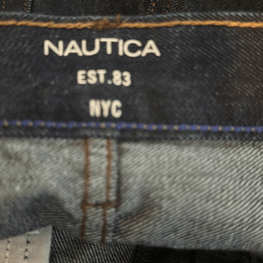 Nautica Mens Dark Wash Straight Fit size 30x30 Jeans Denim image 6