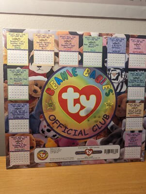 Ty Beanie Babies 1999 Official Calendar 1st Edition Sealed in