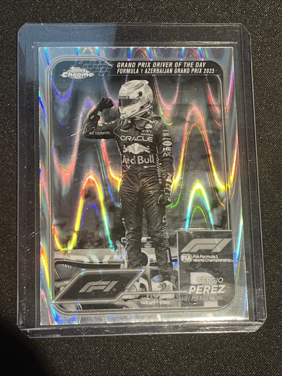 2024 Topps Chrome F1 Sergio Perez Black & White Raywave B&W
