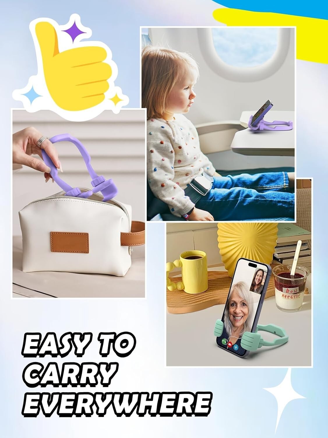 Valentines Day Gifts for Her Kids Teens Girls Cell Phone Stand: 2 Pack UPGRADE