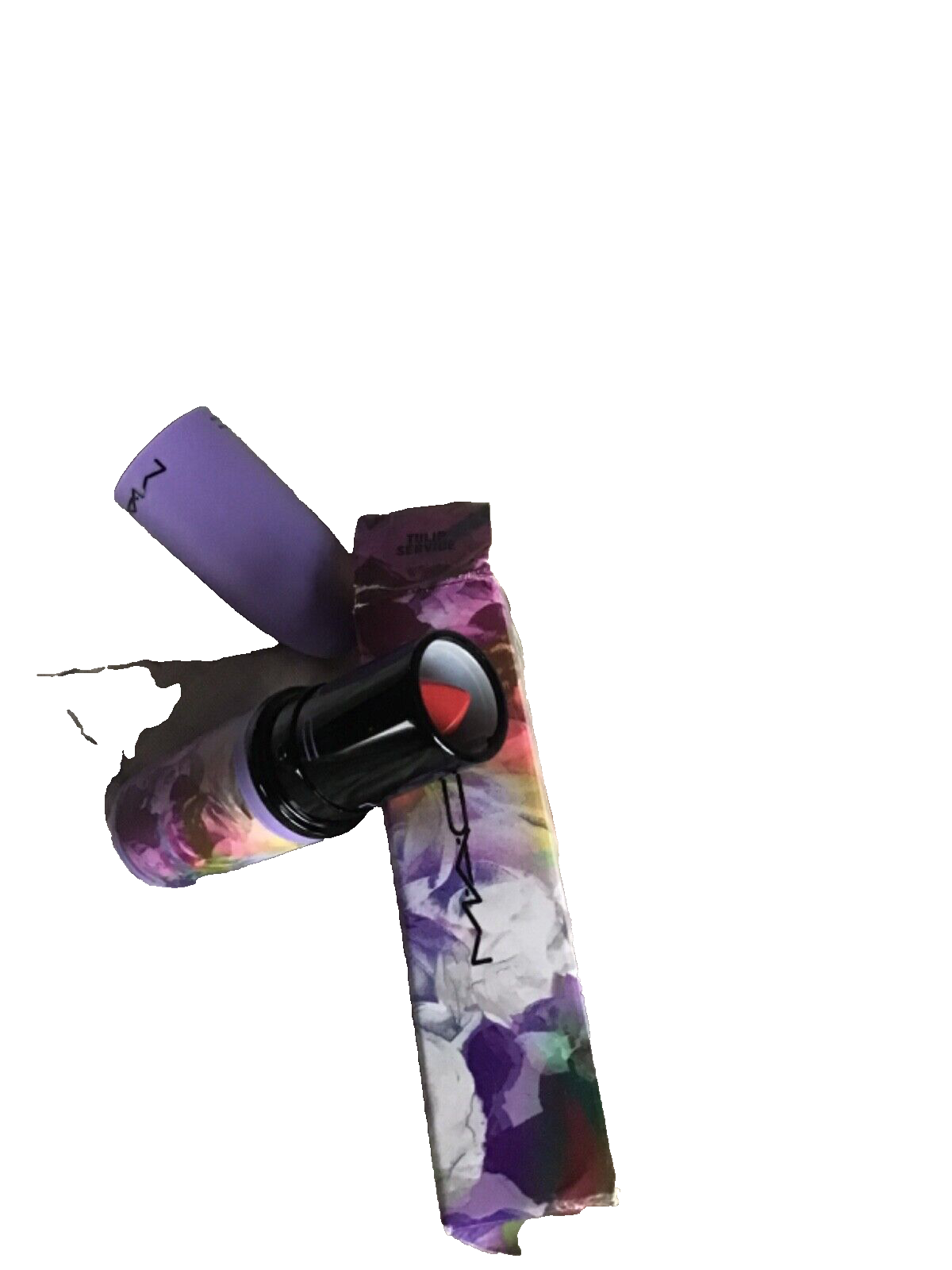 MAC Cosmetics Botanic Panic In Tulip Service Lipstick New in Box Authentic-image