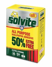 Solvite All Purpose Wallpaper Paste Extra Strong Adhesive Paper Glue 30 Rolls